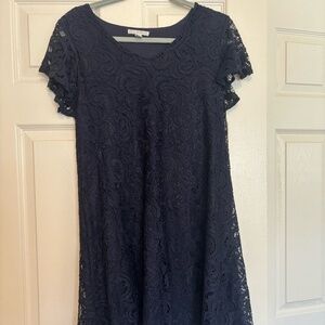 Dana Buchman Navy Mini Dress